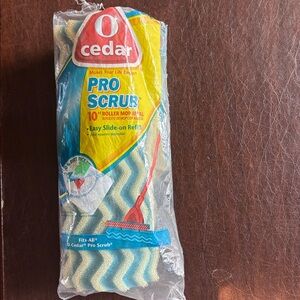 O Cedar Pro Scrub 10" Roller Mop Refill New in Package